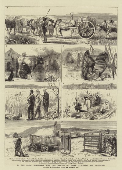 In the Great North-West with the Marquis of Lorne, XI, Farms and Freighters by Sydney Prior Hall