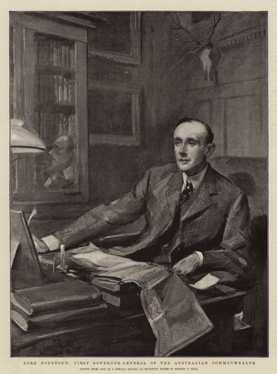Lord Hopetoun, First Governor-General of the Australian Commonwealth by Sydney Prior Hall