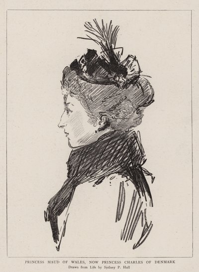 Princess Maud of Wales, now Princess Charles of Denmark by Sydney Prior Hall