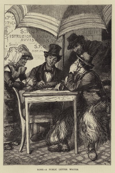Rome, a Public Letter Writer by Sydney Prior Hall