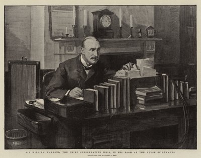 Sir William Walrond, the Chief Conservative Whip, in his Room at the House of Commons by Sydney Prior Hall
