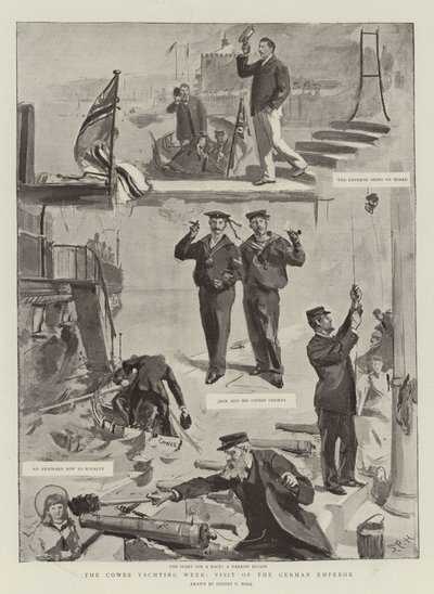 The Cowes Yachting Week, Visit of the German Emperor by Sydney Prior Hall