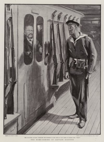 The Home-Coming of Captain Dreyfus by Sydney Prior Hall