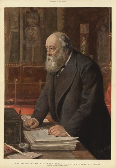 The Marquess of Salisbury Speaking in the House of Lords by Sydney Prior Hall