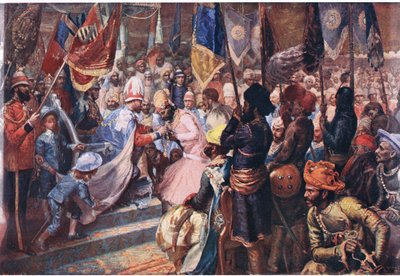 The Prince of Wales in India, illustration from Cassell