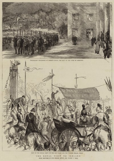 The Royal Visit to Ireland by Sydney Prior Hall