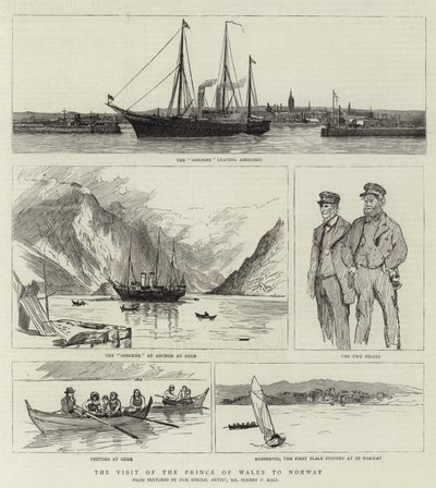 The Visit of the Prince of Wales to Norway by Sydney Prior Hall