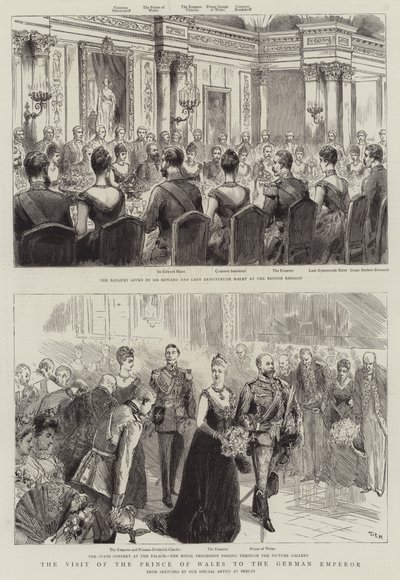 The Visit of the Prince of Wales to the German Emperor by Sydney Prior Hall