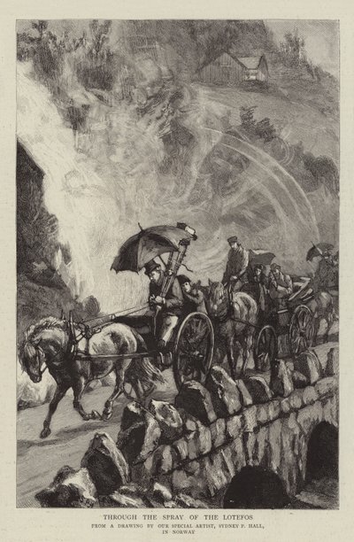 Through the Spray of the Lotefos by Sydney Prior Hall