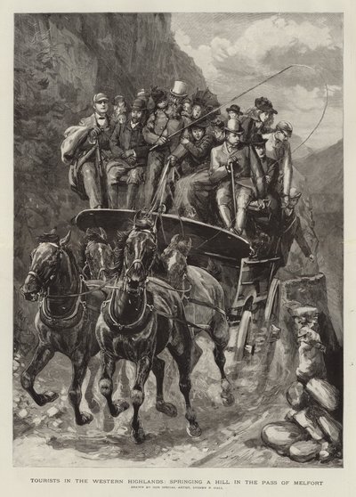 Tourists in the Western Highlands by Sydney Prior Hall