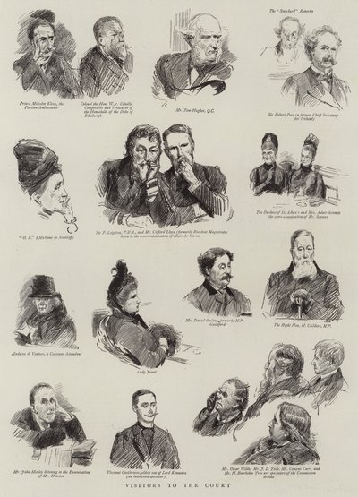 Visitors to the Court by Sydney Prior Hall