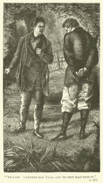 Illustration for Tom Brown at Oxford by Thomas Hughes by Sydney Prior after Hall