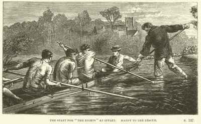 Illustration for Tom Brown at Oxford by Thomas Hughes by Sydney Prior after Hall