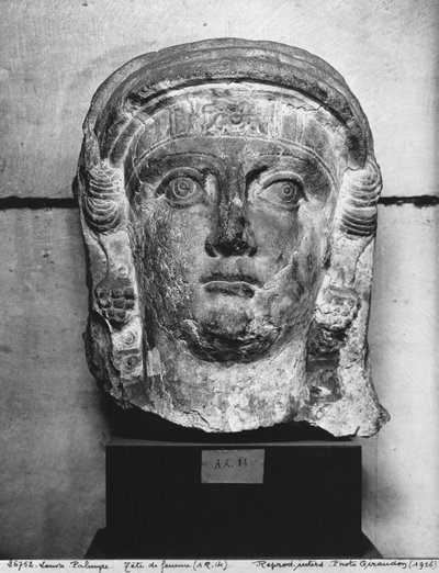 Head of a Lady from Palmyra, mid-2nd Century AD by Syrian