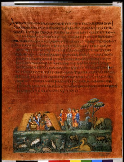 Jacob Seeking the Stolen Idols in the Tents (miniature) by Syrian School