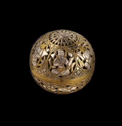 Incense burner with images of the planets within roundels, Mamluk by Syrian School
