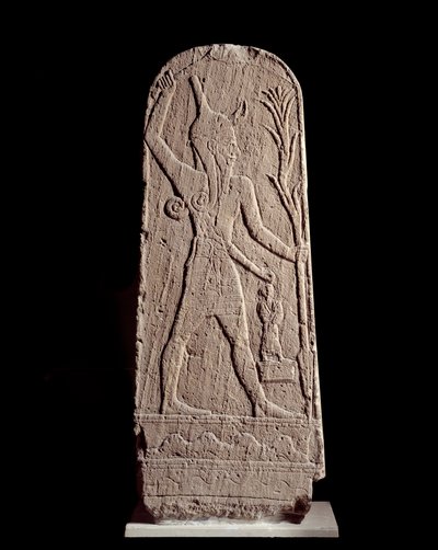 Stele of the god Baal in lightning, 15th century BC, Syria by Syrian Syrian