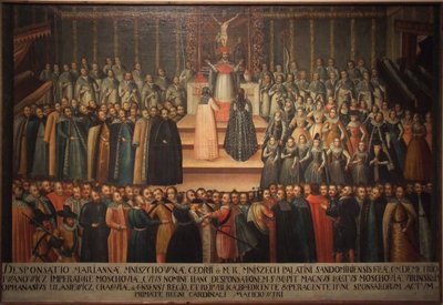 The Betrothal in Absentia of Marina Mniszech and False Demetrius in Krakow on 12 November 1605 by Szymon Boguszowicz