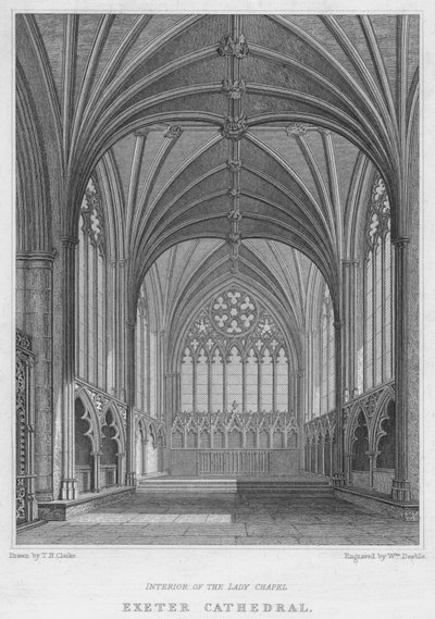 Exeter Cathedral, Interior of the Lady Chapel by T.H. Clarke