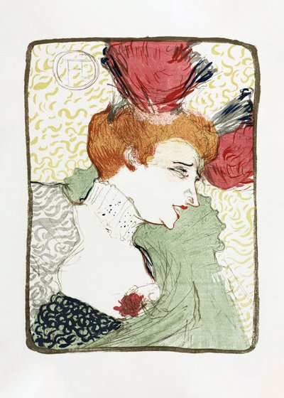 Bust of Mademoiselle Lender (1895) by TOULOUSE LAUTREC