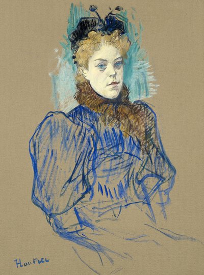 May Milton Portrait (1895) by TOULOUSE LAUTREC