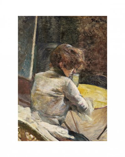 Waiting (ca.1887) by TOULOUSE LAUTREC