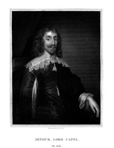 Arthur Capel, 1st Baron Capel, English Royalist, 1825 by T. A. Dean