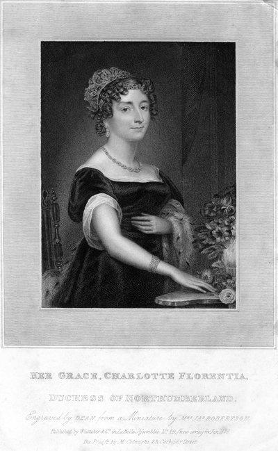 Her Grace Charlotte Florentia, Duchess of Northumberland, 1829 by T. A. Dean