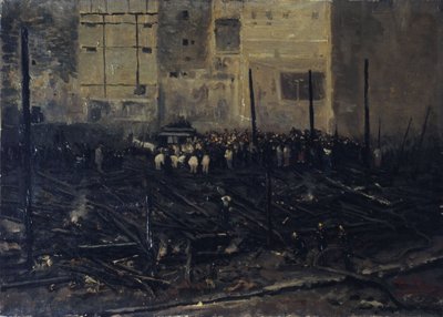 The Charity Bazaar after the Fire of June 4 by T. Bianco