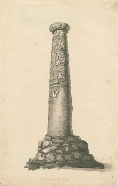Wolverhampton - Saxon Pillar in St. Peter