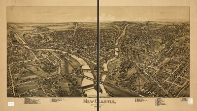 New Castle, Pennsylvania 1896 by T. M. Fowler