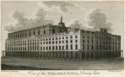 View of the Theatre Royal, Drury Lane, London by T. Prattent