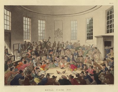 Royal Cock Pit by T. & Pugin A.C. (1762-1832) (after) Rowlandson