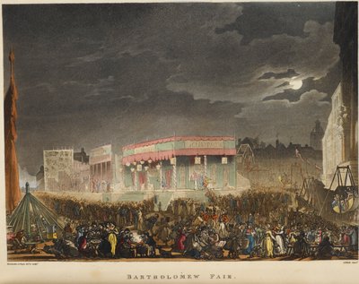 Bartholomew Fair by T. & Pugin A.C. (1762 1832) (after) Rowlandson