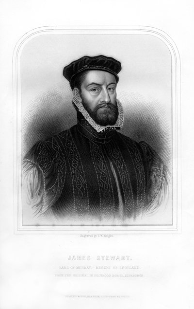 James Stewart, 1st Earl of Moray, Regent of Scotland, 1870 by T. W. Knight