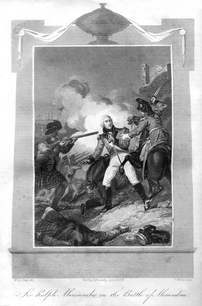 Sir Ralph Abercrombie 1734-1801 in the Battle of Alexandria by T. Wallis