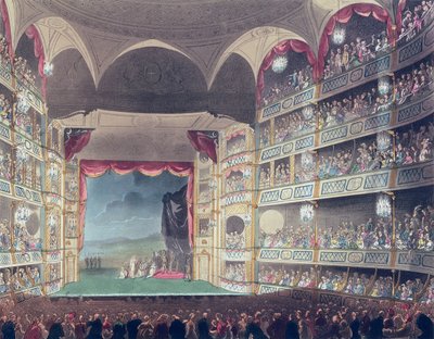 Interior of Drury Lane Theatre by T. and Pugin A.C. Rowlandson