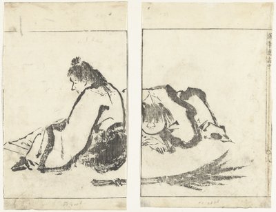 Two Men by Tachibana Morikuni