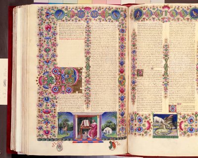 Epistle of St Paul to the Romans, Double-Folio Illustration from 