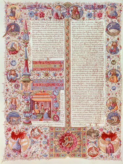 Illuminated page from the Bible of Borso d