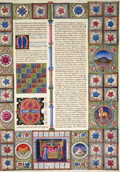 Incipit from Book of Prophet Haggai, from Volume II of Bible of Borso d