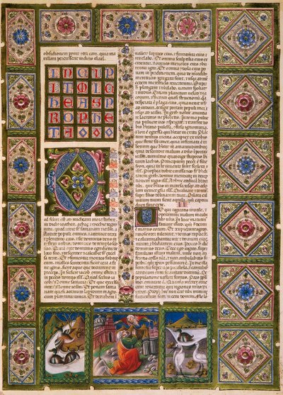 Incipit from Second Book of Maccabees, from Volume II of Bible of Borso d