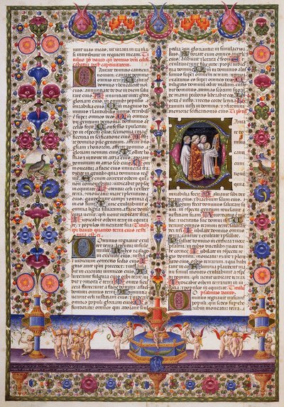 The Book of Psalms, from Volume I of the Bible of Borso d