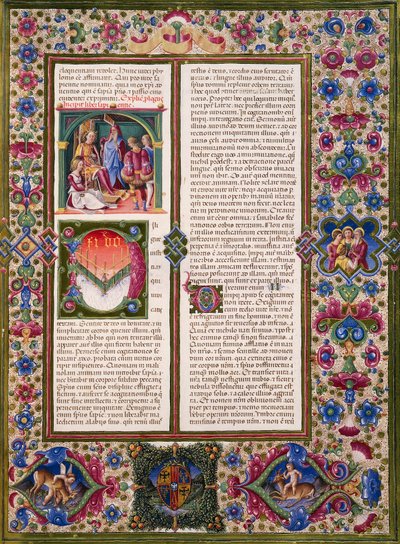 The Book of Wisdom, from Volume I of Bible of Borso d