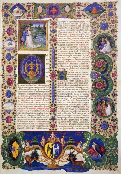 The Song of Songs, from Volume I of Bible of Borso d