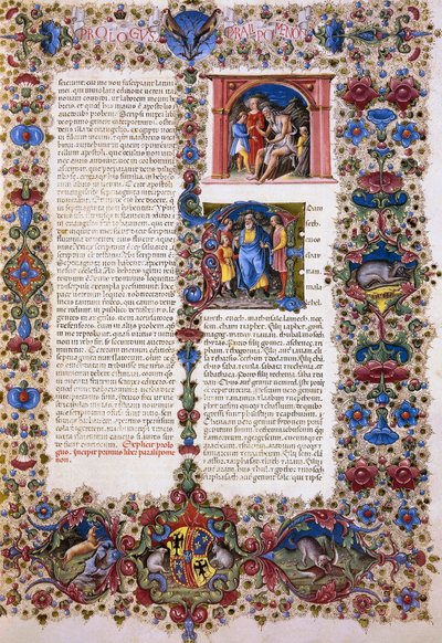 The First Book of Chronicles, from Volume I of Bible of Borso d