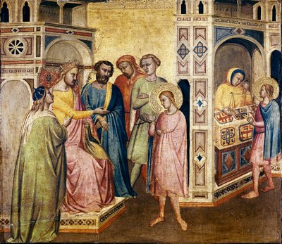 St. Eligius Before King Clothar by Taddeo Gaddi