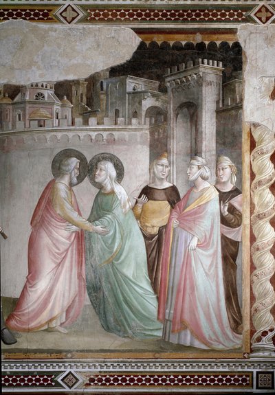 The Meeting of Anne and Joachim at the Golden Gate (detail) by Taddeo Gaddi