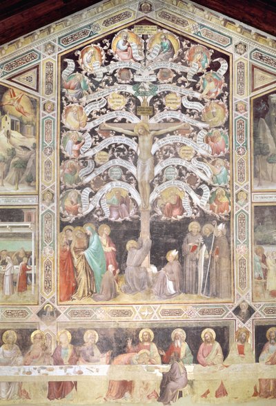 The Tree of Life and The Last Supper (detail) by Taddeo Gaddi