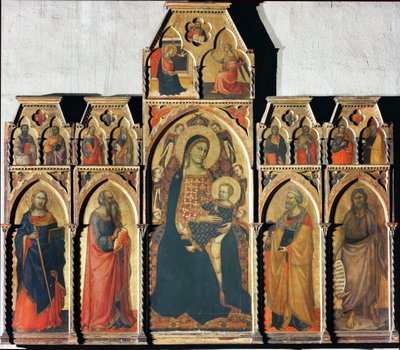Virgin with Child with St. James the Major, St. John the Evangelist, St. Peter, and St. John the Baptist by Taddeo Gaddi
